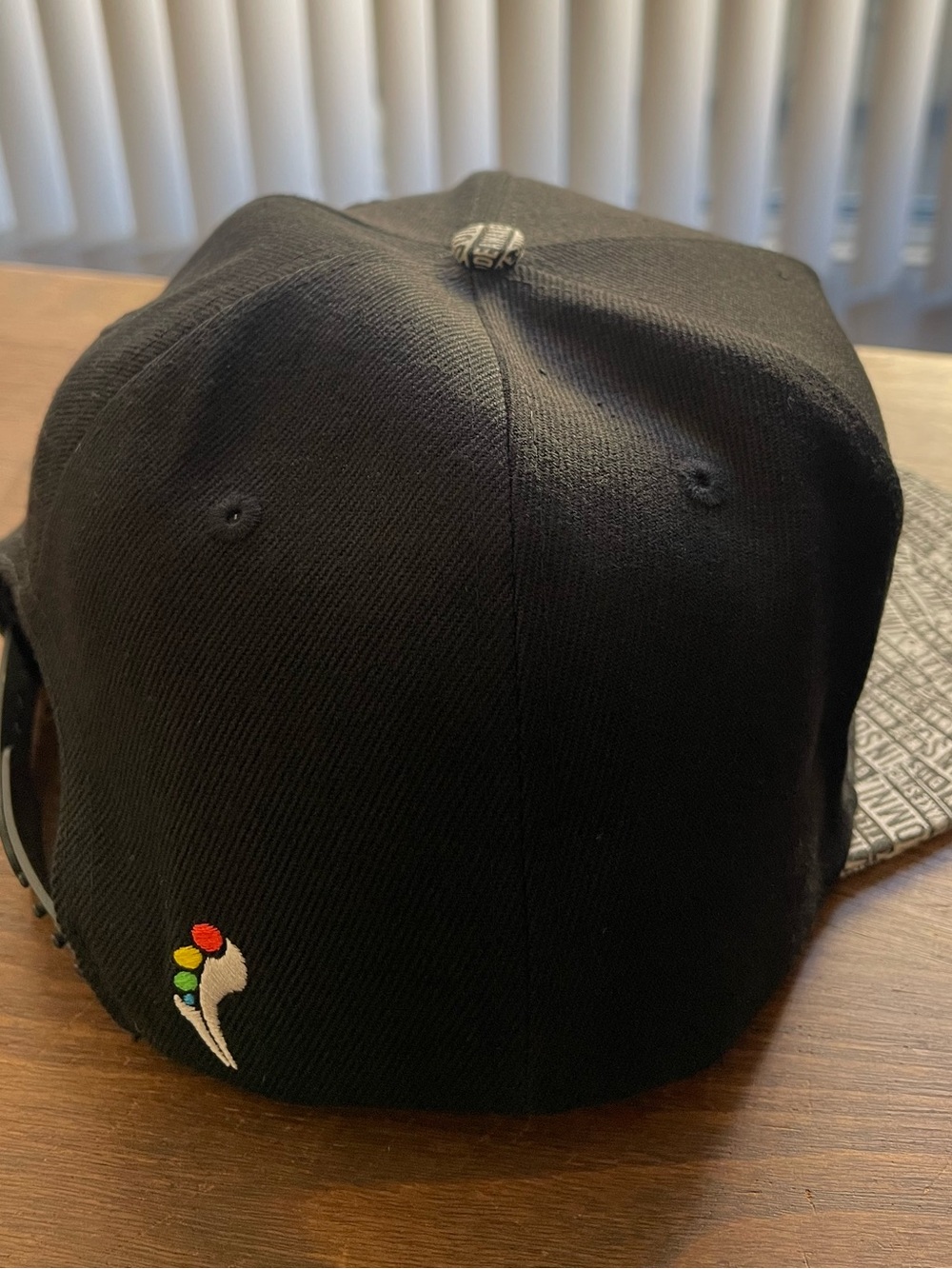 Insomniac EDC Embroidered Black Snapback Hat with Printed Brim Dusk til Dawn. - Picture 3 of 5